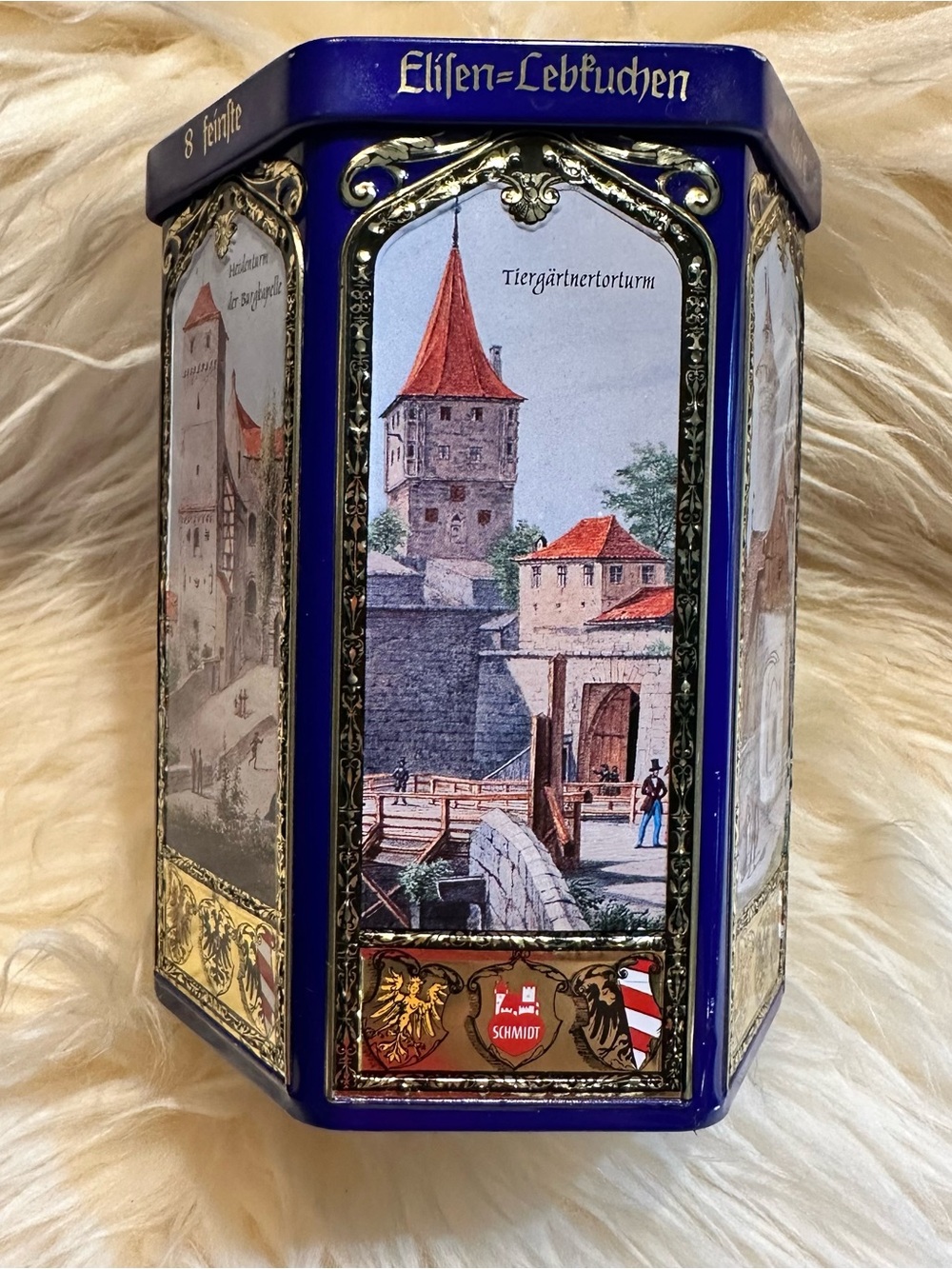 E. Otto Schmidt Elisen Lebkuchen hexagon tin